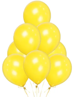 10 gelbe Latexballons, 12 Zoll, Heliumqualität, Partydeko