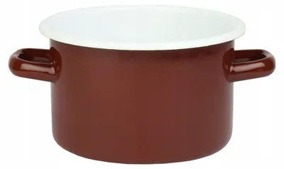 Produktbild von Emalia Rybnik Emaille-Topf 5,5L 22cm Bordeaux Traditionell