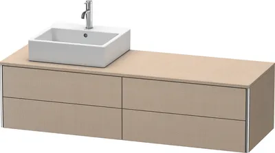 Produktbild von Waschtischunterbau XSQUARE 400x1600x548mm, Becken links leinen leinen