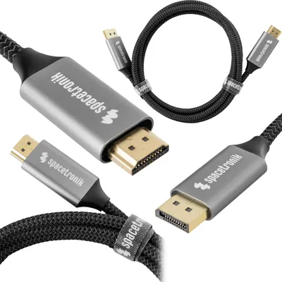 Obrázek produktu pro Kabel HDMI 4K 60Hz DP Spacetronik KDH-SPA020 2m
