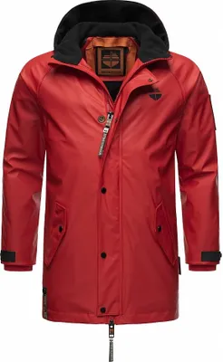 Produktbild von Stone Harbour Herren Regen Jacke Mantel Outdoor Windbreaker Übergangsjacke Rihaa Chili Red Gr. 46 - S