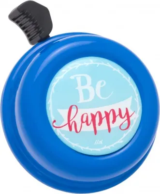 Produktbild von Liix Fahrradklingel Colour Bell , Be Happy Blau