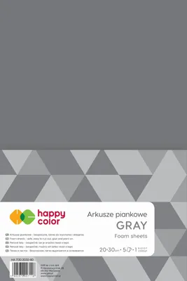 Produktbild von Graues Bastelpapier 20 x 30 cm, 5er-Pack