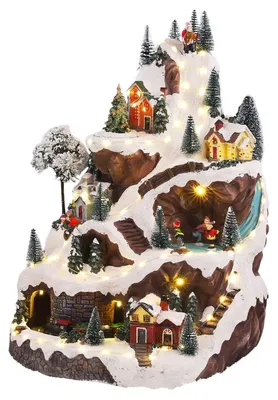 Obrázek produktu pro Vánoční vesnička Luville - miniaturní sjezdovka - D33 x Š31 x V46 cm