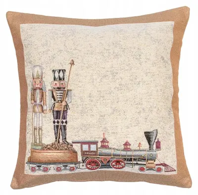 Obrázek produktu pro Povlak na polštář 45x45 cm Vánoční pohádkový Louskáček