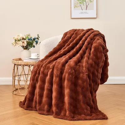 Image de Couverture en polaire douce et chaude, idéale pour le lit et le canapé