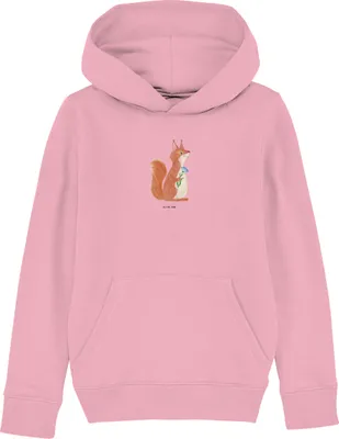 Produktbild von Mr. & Mrs. Panda Kinderpullover Eichhörnchen Blume 5-6 Jahre (110/116) - Baumwolle Pink - Geschenk, Pulli, Lachen, Spaß, Pullover, Lustige Sprüche, Kapuzenpullover, Hoodie