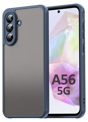 Produktbild von Handyhülle für Samsung Galaxy A56 Matt Stoßfest Schutzhülle Back cover in Blau