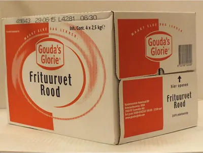 Produktbild von Gouda's Glorie Friettierfett 4 x 2,5kg (Frituurvet Rood)