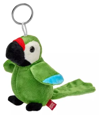 Obrázek produktu pro Přívěsek na klíče Papoušek ara zelený 11cm