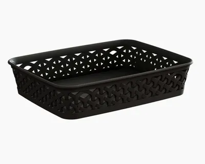 Produktbild von CURVER Korb Rattan Y-Stil - A5 Dunkelbraun 00096-210 00096-210