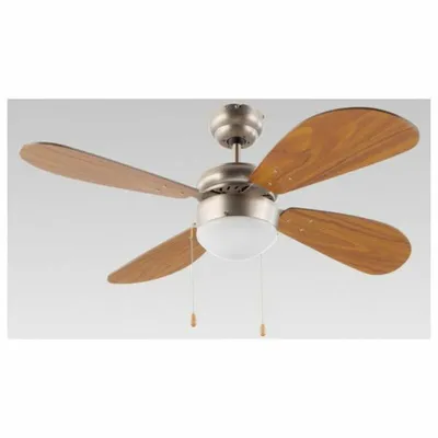 Produktbild von FM Calefacción VT-105, Haushalts-Lamellenlüfter, Metallisch, Holz, Zimmerdecke, 235 RPM, 105 cm, AC