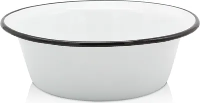 Produktbild von Karl Krüger 101401 Schüssel emailliert, weiß, Ø 40 cm