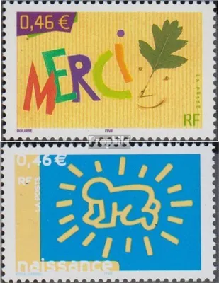 Produktbild von Briefmarken Frankreich 2003 Mi 3679-3680 (kompl.Ausg.) postfrisch Grußmarken