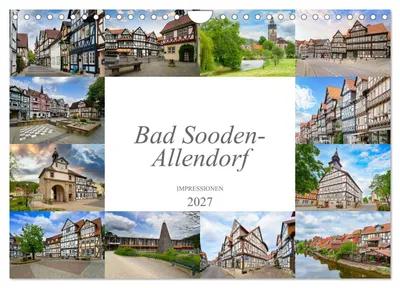 Produktbild von Bad Sooden-Allendorf Impressionen (Wandkalender 2027 DIN A4 quer), CALVENDO Monatskalender