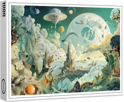Image de puzzle premium raxxa "Monde fantastique", 1000 pièces
