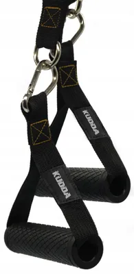 Produktbild von KUDDA Expander Trainingsgriffe mit Karabiner Schwarz