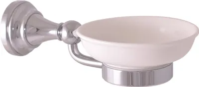 Image de Slezák-RAV : Porte-savon en céramique chromé Morava Retro MKA0300