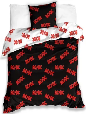 Produktbild von ACDC Bettbezug Logo's 140 x 200 cm - 70 x 90 cm - Baumwolle