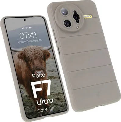 Produktbild von Robuste Handyhülle für Xiaomi Poco F7 Ultra, Bizon Case Tur, Hellgrau