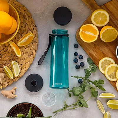 Produktbild von PROFINO | Trinkflasche, INFUZE, blau, 600 ml