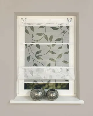 Produktbild von Home Wohnideen Magnetrollo Bambus 130 x 80 cm weiß