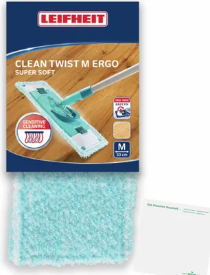 Produktbild von Leifheit Wischbzug Clean Twist M Ergo SuperSoft 33cm breit + usy Block