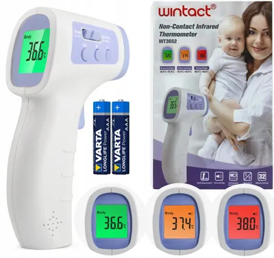 Produktbild von Berührungsloses medizinisches Thermometer Wintact Wt3652 Infrarot LCD WH9-IXY9M