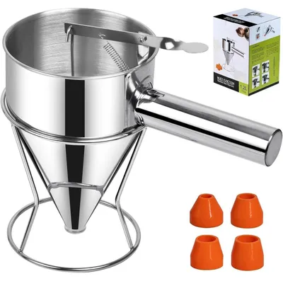 Obrázek produktu pro Mixér s násypkou z nerezové oceli a podstavou, objem 1,2 litru