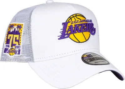 Obrázok produktu pre New Era A-Frame Trucker Cap - 75TH Los Angeles Lakers white