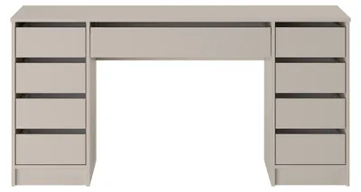 Produktbild von Schreibtisch mit 9 Schubladen - Beige - JENEMI