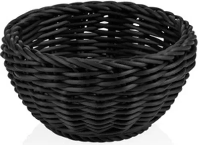 Produktbild von Tischkorb Korb schwarz Gastro rund ø 16 cm, Polypropylen