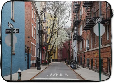 Produktbild von MuchoWow® Laptop Hülle 13 Zoll New York - Amerika - NYC Laptoptasche - Laptophülle - Sleeve - Rundumschutz