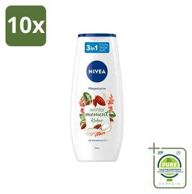Obrázek produktu pro 10 kusů sprchového gelu NIVEA Winter Moment Cacao, objem 250 ml, balení