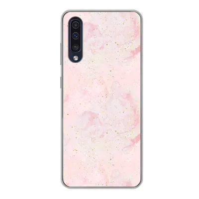 Produktbild von MuchoWow® Handyhülle Schutzhülle Hülle für Samsung Galaxy A50 Marmor - Rosa - Glitter - Gold - Muster Silikon Softcase Handy Hülle - Mobiltelefonhülle