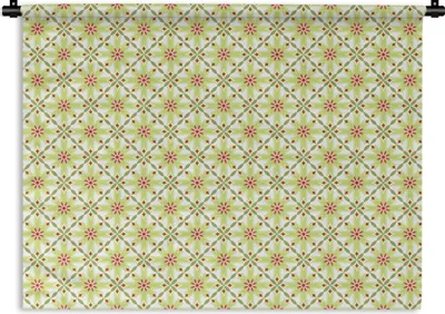 Produktbild von MuchoWow® Wandteppich Wandbehang Bohème - Muster - Blumen 150x112.50 cm Tapisserie Dekoration Wandtuch - Wanddecke - Wandteppiche