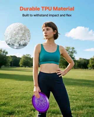 Image de Kit de disc golf VEVOR pour débutants (8 pièces), frisbees pour débutants pour un entraînement physique complet, avec putter, mid-range, pour le jardin, la pelouse, la plage, le parc, en extérieur