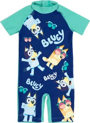 Produktbild von Bluey - Badeanzug für Jungen NS7437 (92) (Grün/Marineblau)