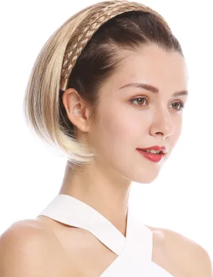Produktbild von WIG ME UP Halbperücke geflochtener Haarreif Glatt Blond Mix 90606-27T613