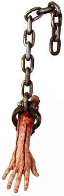 Produktbild von Abgehackter Arm in Ketten - Horror Halloween deko