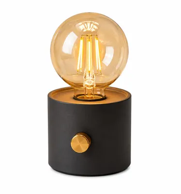 Produktbild von ASCEND 21 EDISON GLOW™ Design-Tischlampe – Vintage Ambienteleuchte im Industrial Look – Dekolampe für Wohnzimmer, Schlafzimmer, Regal & Homeoffice, KI-generiertes Bild