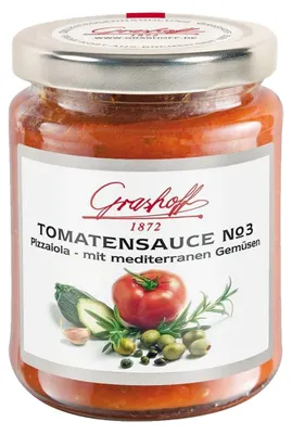 Zdjęcie produktu dla Grashoff Sos pomidorowy nr 3 śródziemnomorski z warzywami 200ml