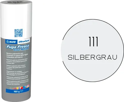 Produktbild von MAPEI® ULTRACARE Fuga Fresca 111 silbergrau 160 g Fugensanierfarbe zum Auffrischen der Fugenfarbe
