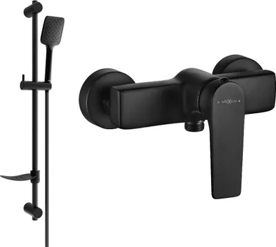 Image de Robinet de douche Lynx DF62 avec accessoires, noir (74594DF62-70)