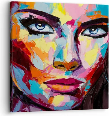 Produktbild von Bild auf Leinwand - Leinwandbild - Mädchen Gesicht - 30x30cm - Wand Bild - Wanddeko - Wandbilder - Leinwanddruck - Bilder - Kunstdruck - Wanddekoration - Leinwand bilder - Wandkunst - AC30x30-3471