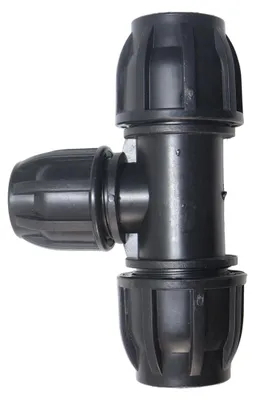 PE-Rohr-Schnellverbinder T-Stück 25 mm auf 2x 32 mm