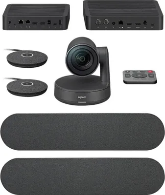Image de ConferenceCam RALLY Plus Kit - Système de visioconférence modulaire 4K ultra-HD 3840 x 2160 pixels Logitech