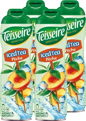 Produktbild von Teisseire Getränke-Sirup Pfirsich Tee 600ml - Intensiv im Geschmack (4er Pack)