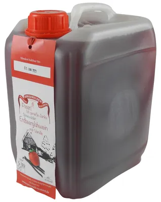 Produktbild von Janks Erdbeer-Glühwein mit Vanille (5 l KANISTER / 8,5 % vol)