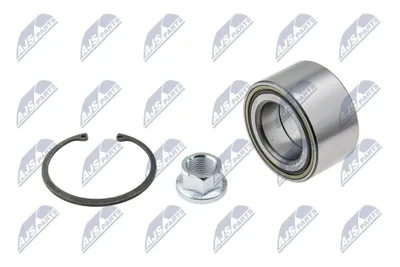 Produktbild von NTY Radlagersatz Vorne Vorne Links Vorne Rechts Hinten passend für MERCEDES-BENZ M-Klasse (W163) KLP-ME-014